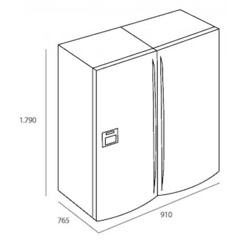 Bản vẽ kích thước Tủ lạnh TEKA NFE3 620 X