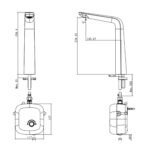 Vòi lavabo AMERICAN STANDARD WF-3040 1130400000 cảm ứng cổ cao - Ảnh 2