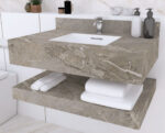Bộ bàn đá lavabo VIGLACERA US8-9GP05 2 tầng - Ảnh 4