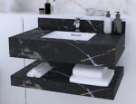 Bộ bàn đá lavabo VIGLACERA VI12-9GP01 2 tầng - Ảnh 4