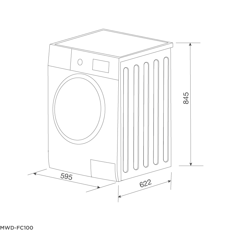 Máy giặt kết hợp sấy MWD-FC100