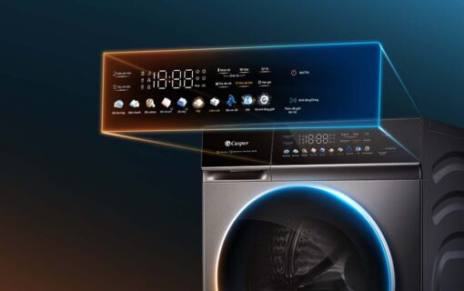 Man led May giat Say Casper WF P115VGT11 11.5Kg Say 8Kg long ngang inverter