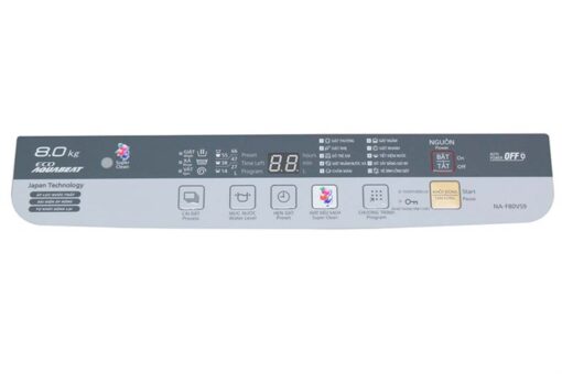 May giat Panasonic NA F80VS9GRV 8 Kg long dung 8