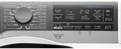 May giat say Electrolux EWW1042AEWA giat 10Kg say 7Kg long ngang inverter 3