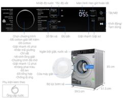THONG SO KY THUAT May Giat Toshiba TW BH95M4VSK Inverter 8.5Kg