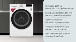 TINH NANG May giat LG FV1409S4W 9Kg long ngang inverter