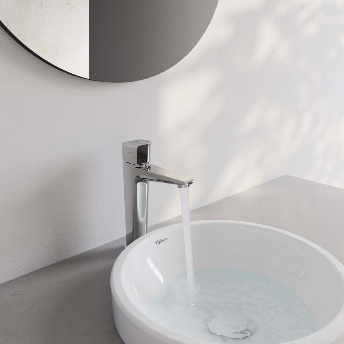 Vòi lavabo VIGLACERA VG136.1 cổ cao nóng lạnh - Ảnh 6