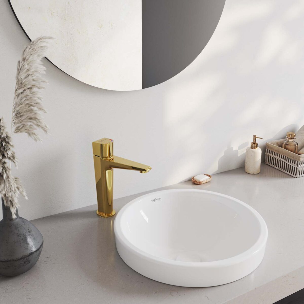 Vòi lavabo VIGLACERA VG136.1 cổ cao nóng lạnh - Ảnh 9
