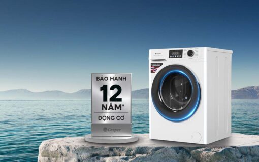 bao hanh 12 nam May giat Casper WF D8VWR1 8 Kg long ngang inverter