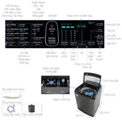 thong so ky thuat May Giat Samsung WA16R6380BVSV Inverter 16Kg