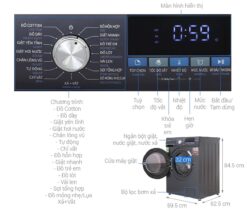 thong so ky thuat May Giat Sharp ES FM110CB SB 11Kg Inverter