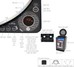 thong so ky thuat May Giat Sharp ES W102PV H 10.2 Kg