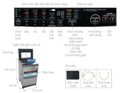 thong so ky thuat May Giat Toshiba AW UH1050GV DS 9.5 Kg