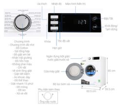 thong so ky thuat May Giat Toshiba TW BK105S2VWS Inverter 95Kg