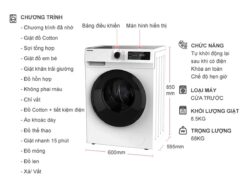 thong so ky thuat May Giat Toshiba TW BK95S2VWK Inverter 8.5Kg