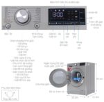 Máy giặt LG FV1408S4V 8.5kg inverter - Ảnh 3