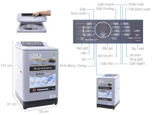 thong so ky thuat May giat Panasonic NA F85A4HRV 8.5 Kg long dung inverter