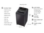 Máy giặt Panasonic NA-F90A4BRV 9kg - Ảnh 4