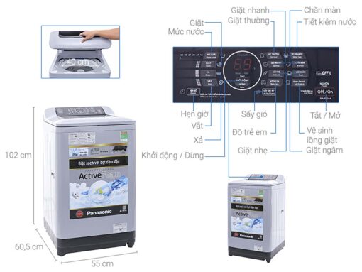 thong so ky thuat May giat Panasonic NA F90A4GRV 9Kg long dung inverter