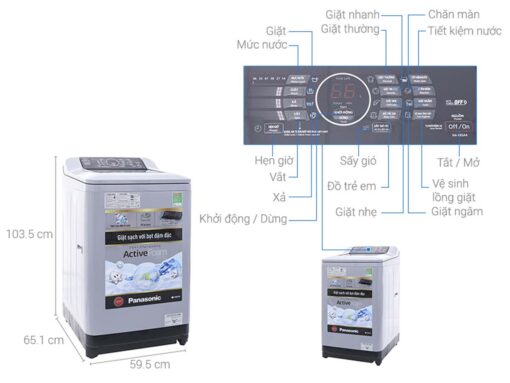 thong so ky thuat May giat Panasonic NA F90A4HRV 9Kg long dung inverter