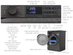 thong so ky thuat May giat say Electrolux EWW1143R7SC UltimateCare giat 11Kg say 7Kg long ngang inverter