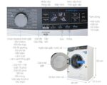 Máy giặt sấy Electrolux EWW8023AEWA 8kg 5kg inverter - Ảnh 6