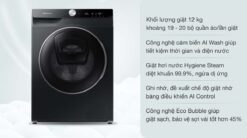 tinh nang May Giat Samsung WW12TP94DSBSV EcoBubble Inverter 12Kg