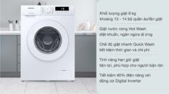 tinh nang May Giat Samsung WW80T3020WWSV AI Inverter 8Kg