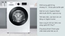 tinh nang May Giat Samsung WW95T4040CESV Inverter 95Kg