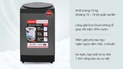 tinh nang May Giat Sharp ES W100PV H 10Kg