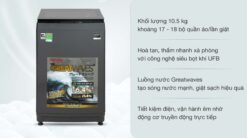 tinh nang May Giat Toshiba AW DUK1150HV MG Inverter 10.5 Kg