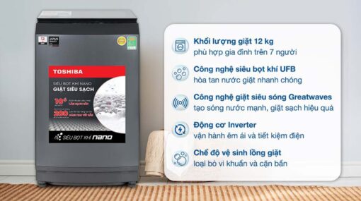 tinh nang May Giat Toshiba AW DUK1300KV MK Inverter 12Kg