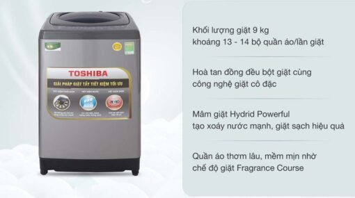 tinh nang May Giat Toshiba AW H1000GV SB 9 Kg