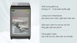 tinh nang May Giat Toshiba AW K905DV SG 8Kg