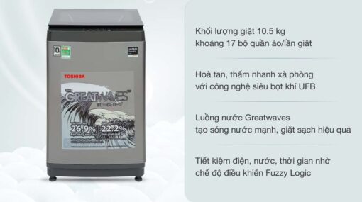 tinh nang May Giat Toshiba AW UK1150HV SG 10.5 Kg