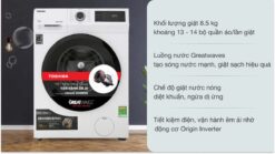 tinh nang May Giat Toshiba TW BH95S2V WK Inverter 8.5Kg