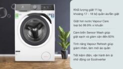 tinh nang May giat Electrolux EWF1142BEWA 11Kg long ngang inverter
