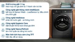 tinh nang May giat Electrolux EWF1142R9SC UltimateCare 11Kg long ngang