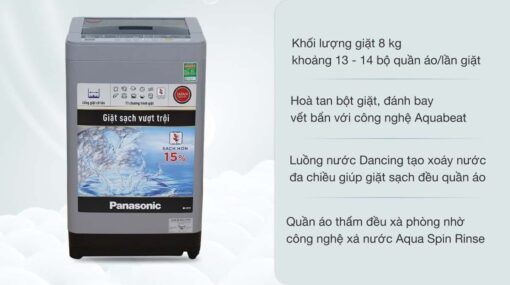 tinh nang May giat Panasonic NA F80VS9GRV 8 Kg long dung 1