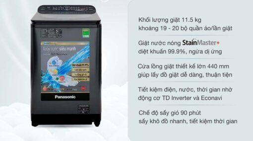 tinh nang May giat Panasonic NA FD11VR1BV 11.5Kg long dung inverter