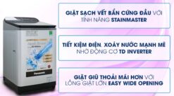 tinh nang May giat Panasonic NA FD11XR1LV 11.5Kg long dung inverter