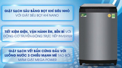 tinh nang May giat Toshiba AW DUG1500WV KK Inverter 14 kg