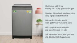 tinh nang May giat Toshiba AW DUH1100GV Inverter 10 kg