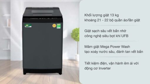 tinh nang May giat Toshiba AW DUJ1300GV KK Inverter 12 kg