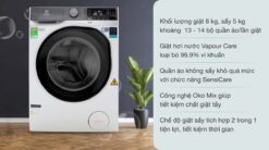 tinh nang May giat say Electrolux EWW8023AEWA giat 8Kg say 5Kg long ngang inverter 1