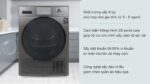 Máy sấy quần áo Aqua AQH-H900G.PS 9 Kg - Ảnh 2