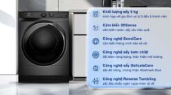 tinh nang May say quan ao Electrolux EDH903R7SC UltimateCare 9Kg
