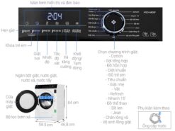 THONG SO KY THUAT May giat AQUA AQD A800F W 8kg Inverter