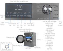 thong so ky thuat May giat AQUA AQD DD1050E S 10.5kg Inverter