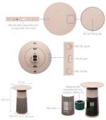 Máy lọc không khí LG AS20GPBK0 PuriCare Aero Furniture 28W - Ảnh 2